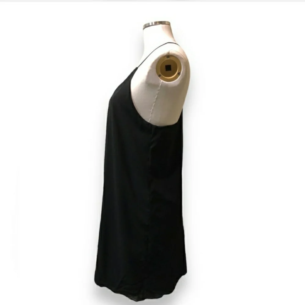 ALICE + OLIVIA Black Fierra Racerback Dress EUC!